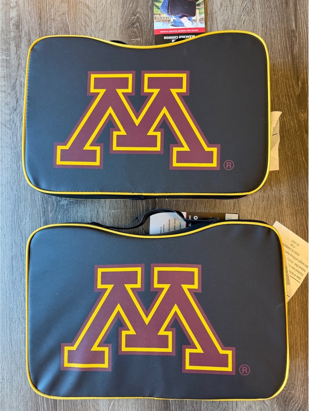 Minnesota Golden Gophers Premium Bleacher Seat Cushions Set of 2 Logo Brands